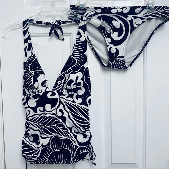 Lea Gottlieb 2 PC Tankini Bathing, Swim Suit, Fashion Designer Suit Size US 10 - Picture 5 of 12